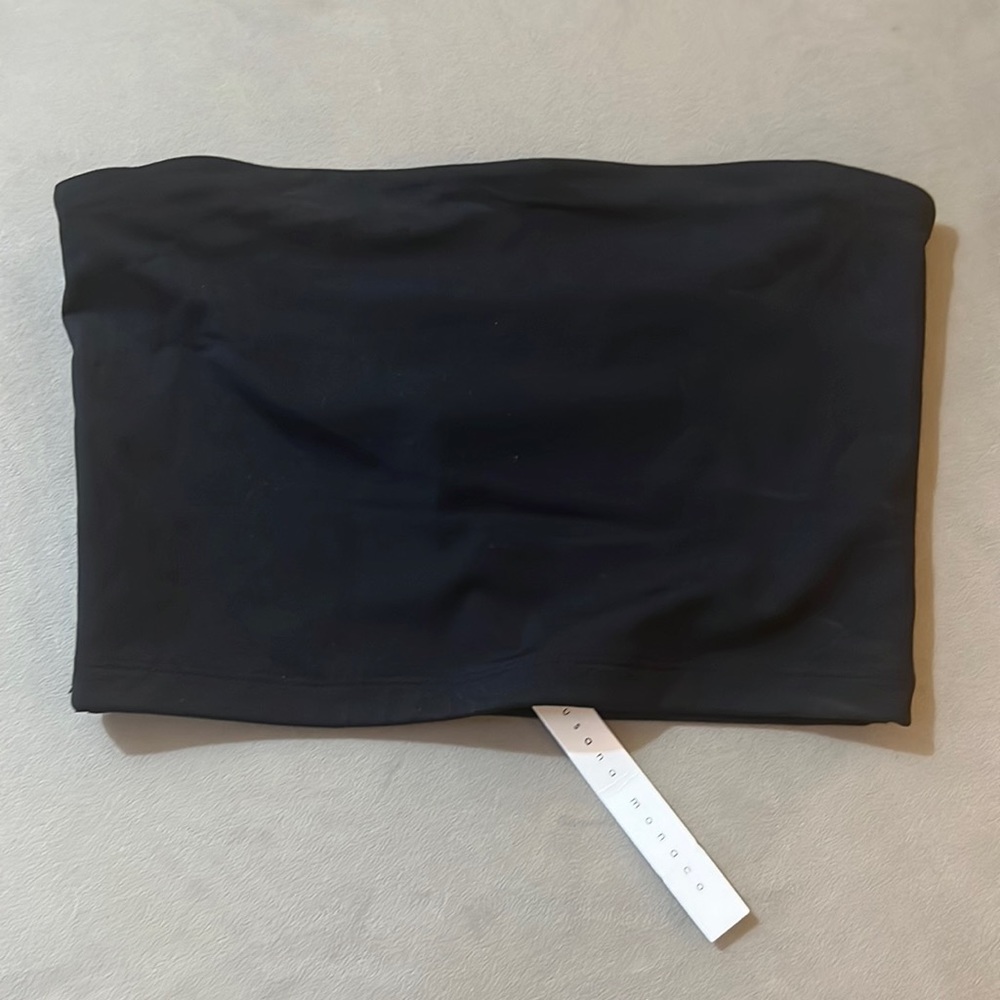 Susana Monaco black crop top NWT